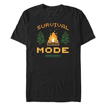 Big & Tall Minecraft Survival Mode Graphic Tee