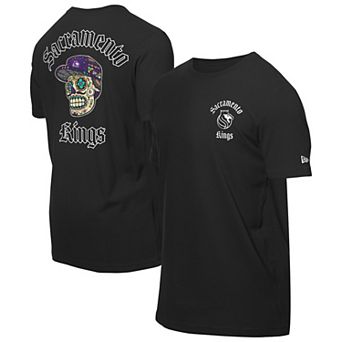 Men's New Era Black Sacramento Kings Sugar Skulls T-Shirt