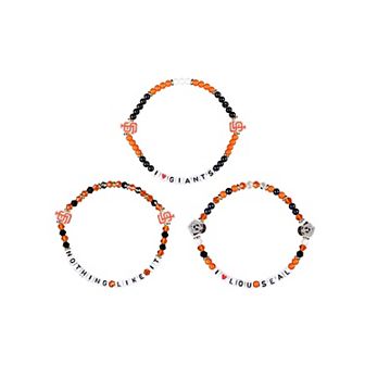 FOCO San Francisco Giants 3-Pack Friendship Bracelet Set