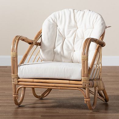 bali & pari Aliane Natural Rattan Armchair