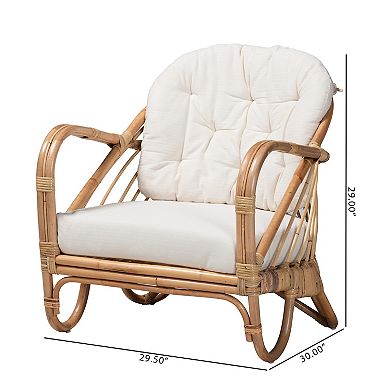 bali & pari Aliane Natural Rattan Armchair