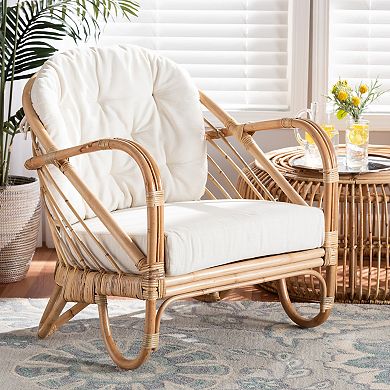 bali & pari Aliane Natural Rattan Armchair