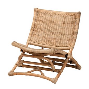 bali & pari Herrara Rattan Foldable Lounge Chair