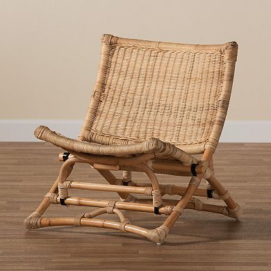 bali & pari Herrara Rattan Foldable Lounge Chair