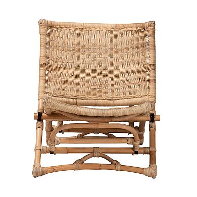 bali & pari Herrara Rattan Foldable Lounge Chair