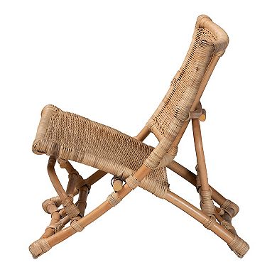 bali & pari Herrara Rattan Foldable Lounge Chair