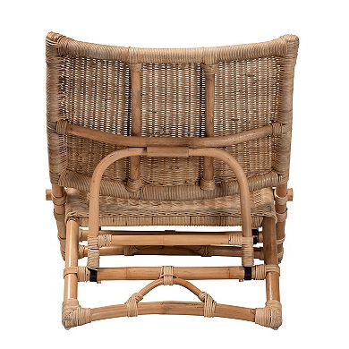 bali & pari Herrara Rattan Foldable Lounge Chair