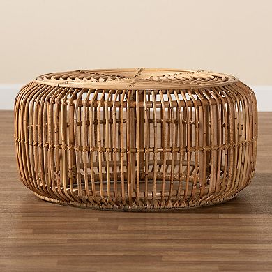 bali & pari Aliane Natural Rattan Coffee Table
