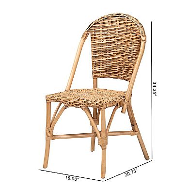 bali & pari Neola Natural Rattan Dining Chair