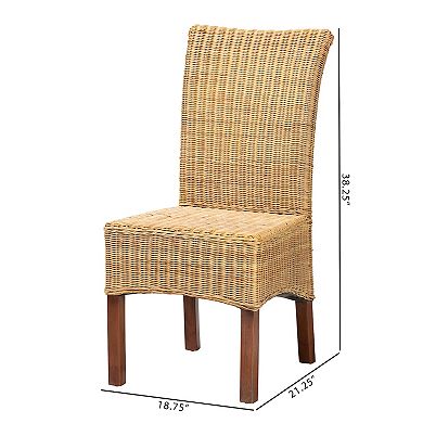 bali & pari Shamara Natural Rattan Dining Chair