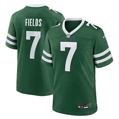 Youth Nike Justin Fields Legacy Green New York Jets Game Player Jersey