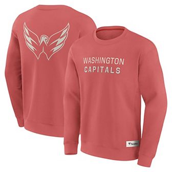 Men's Fanatics Red Washington Capitals Elements Future Ground Lettering Pullover Sweatshirt