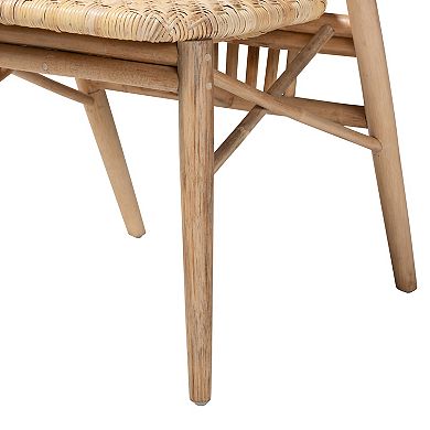 bali & pari Kobe Natural Rattan Dining Chair