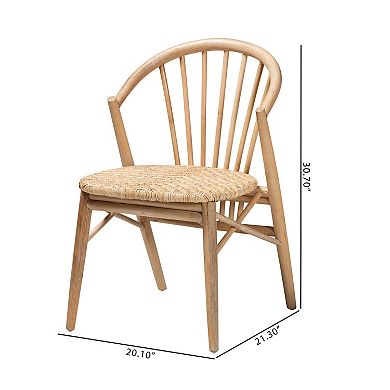 bali & pari Kobe Natural Rattan Dining Chair