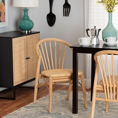 bali & pari Kobe Natural Rattan Dining Chair