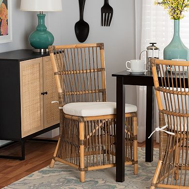 bali & pari Kim Natural Rattan Dining Chair