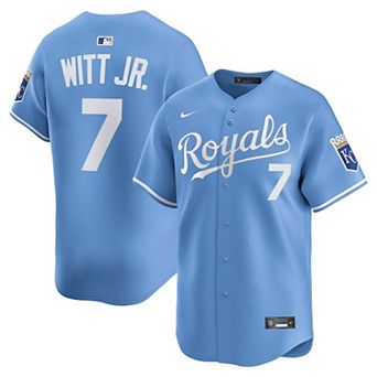 Men's Nike Bobby Witt Jr. Light Blue Kansas City Royals Alternate Limited Player Jersey