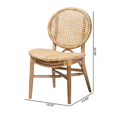 bali & pari Osaka Natural Rattan Dining Chair