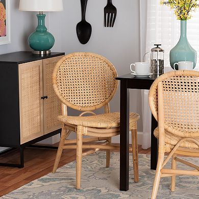 bali & pari Osaka Natural Rattan Dining Chair