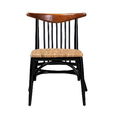 bali & pari Parthenia Natural Rattan Dining Chair