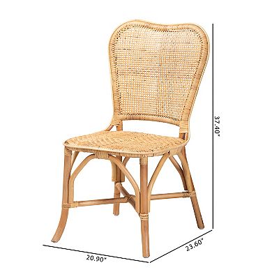bali & pari Irene Natural Rattan Dining Chair