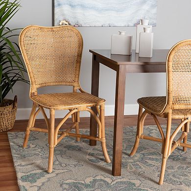 bali & pari Irene Natural Rattan Dining Chair