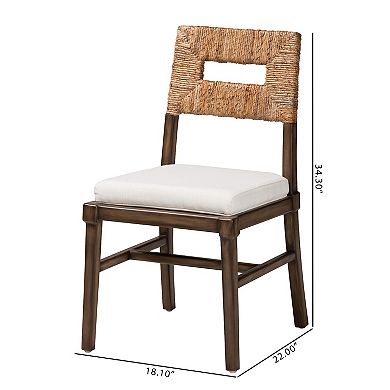 bali & pari Porsha Natural Seagrass Dining Chair