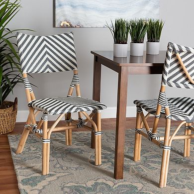 bali & pari Shai Natural Rattan Bistro Chair