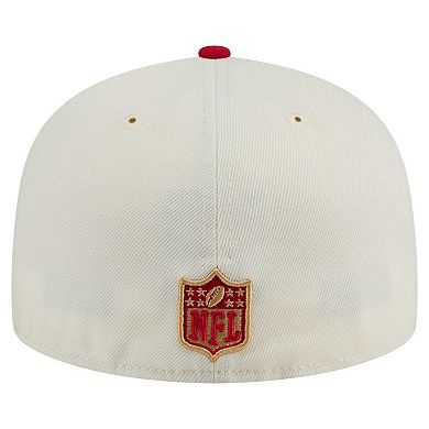 Men's New Era White/Scarlet San Francisco 49ers Main 59FIFTY Fitted Hat