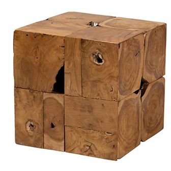 bali & pari Eldora Natural Teak Root End Table