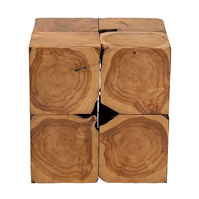 bali & pari Eldora Natural Teak Root End Table