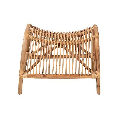bali & pari Lamaria Natural Rattan Footstool