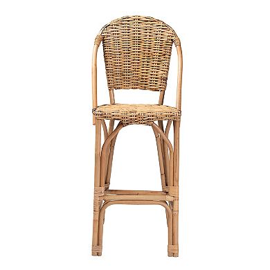 bali & pari Neola Natural Rattan Bar Stool