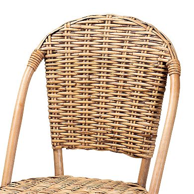 bali & pari Neola Natural Rattan Bar Stool