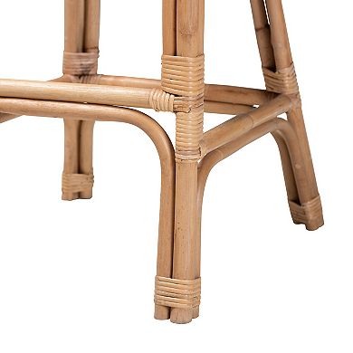 bali & pari Neola Natural Rattan Bar Stool