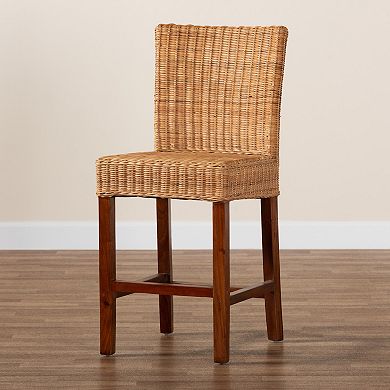 bali & pari Racquel Natural Rattan Counter Stool