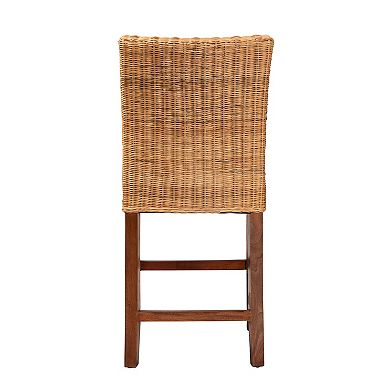 bali & pari Racquel Natural Rattan Counter Stool