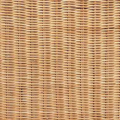 bali & pari Racquel Natural Rattan Bar Stool