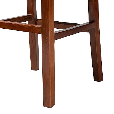 bali & pari Racquel Natural Rattan Bar Stool