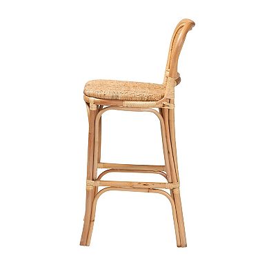 bali & pari Adrena Natural Rattan Bar Stool