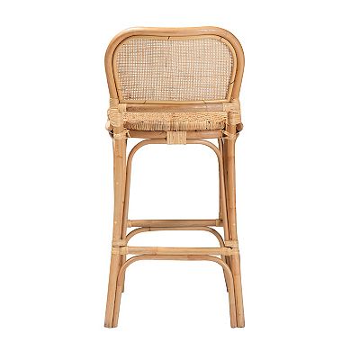 bali & pari Adrena Natural Rattan Bar Stool