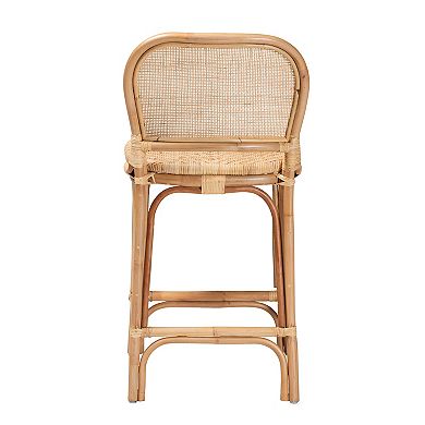 bali & pari Adrena Natural Rattan Counter Stool