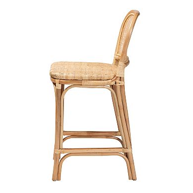 bali & pari Adrena Natural Rattan Counter Stool