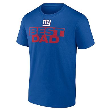 Men's Royal New York Giants Best Dad T-Shirt