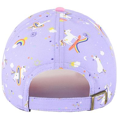 Girls Preschool '47 Lavender Los Angeles Rams Unicorn Clean Up Adjustable Hat