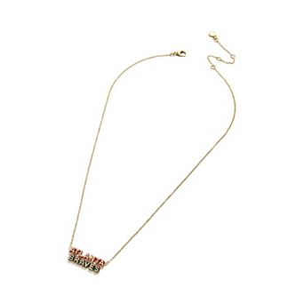 WEAR by Erin Andrews Atlanta Braves Delicate Enamel Necklace