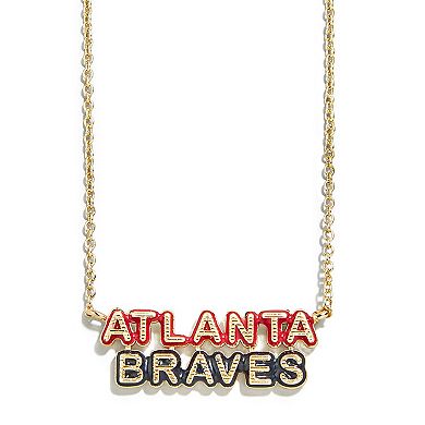 WEAR by Erin Andrews Atlanta Braves Delicate Enamel Necklace