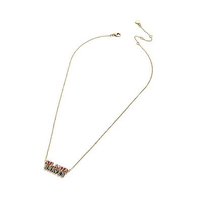 WEAR by Erin Andrews Atlanta Braves Delicate Enamel Necklace