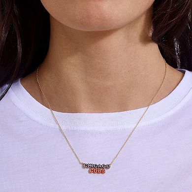 WEAR by Erin Andrews Chicago Cubs Delicate Enamel Necklace