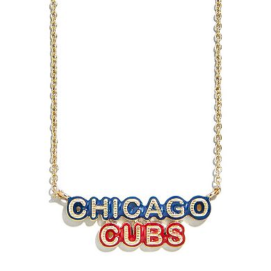 WEAR by Erin Andrews Chicago Cubs Delicate Enamel Necklace
